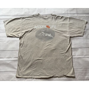 Vintage Woods Life Better Part Of Valor Cole Johnson T-shirt Size 2XL Distressed